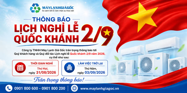 Thông báo lịch nghỉ lễ Quốc khánh 2/9